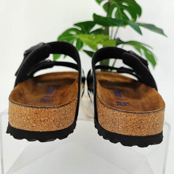 Birkenstock Woman’s Arizona Soft Footbed Milky Way Birko-Flor Sandals Size 7 US - Picture 3 of 8